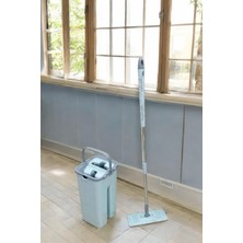 PremiumPort Çift Bölmeli Ergonomik Mop Temizlik Seti, 4 Litre, Pratik Microfiber Seti