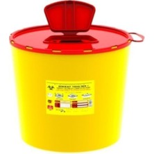 PremiumPort 10 Adet 5 Lt Tıbbi Enfekte Atık Kutusu Kesici ve Delici Güvenli Paket