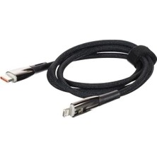 Mabeyn Glimmer Series 20W 100 cm Type-C To Lightning Şarj Kablosu Siyah