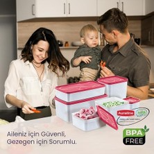 Mabeyn Hobby Life Alaska 6’lı Derin Dondurucu Saklama Kabı Seti – Hızlı Dondurma Için Uygun, Sızdırmaz Kapak ve -20°c’ye Dayanıklı (Vişne)