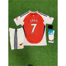 A.r.s.e.n.a.l 2024/25 Yeni Sezon Bukayo Saka Iç Saha Çocuk Forması 4lü Set