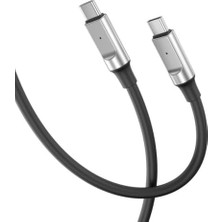 Mabeyn Xo NB-Q252B Siyah Type-C Type-C 60W Silikon Şarj Kablosu