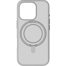 Mabeyn 16 Pro Roller Serisi 360° Dönebilen Halka Standlı Kılıf (Light Grey)