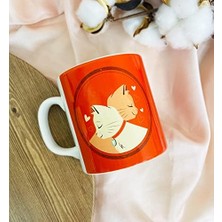 Mabeyn Giftmoda Sevimli Aşık Kediler Tasarımlı Kupa Bardak