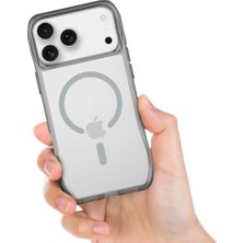 Mabeyn Labs 17 Pro Max ile Uyumlu Octa Shield Kılıf, Kablosuz Şarj Uyumlu, Darbe Önleyici, Tam Koruma (Açık Gri)