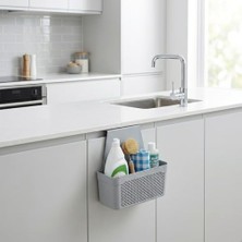 Mabeyn Orret Home Dolap Içi Asılabilir Plastik Organizer Deterjan Sünger Düzenleyici Askı Mutfak Banyo Dolap Içi Düzenleyici Kapak Arkası Organizer Sepet (Asorti Renk)