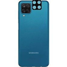Mabeyn Galaxy A12 ile Uyumlu 3D Kamera Lens Koruma Camı Siyah