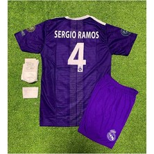 R.madridd 2017 Cardiff Şampiyonlar Ligi Finali Sergio Ramos Çocuk Forması 4'lü Set