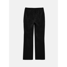 Juicy Couture Siyah Kadın Dar Yazı Baskılı Eşofman Altı VIJH70699WPFJ00