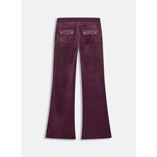 Juicy Couture Bordo Kadın Dar Eşofman Altı VEJB70004WPFWT1