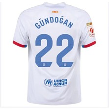 F.c B.a.r.c.e.l.o.n 2023/24 Ilkay Gündoğan Beyaz Deplasman Forması