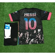 I.n.t.e.r Miami 2023/24 Yeni Sezon Lionel Messi Çocuk Forması 3'lü Set (Black)
