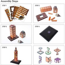 NW NessiWorld Cubic Fun 28 Parça 3D Puzzle Big Ben Saat Kulesi