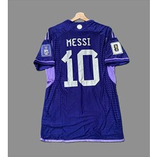Arjantin 2022 Dünya Kupası Lionel Messi Deplasman FORMASI7455892543