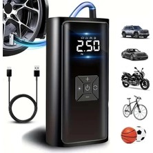 Marsilyan Dijital Ekranlı Şarjlı Taşınabilir Araç Hava Kompresörü