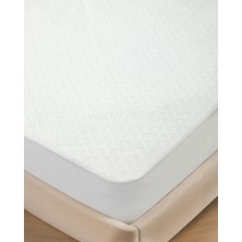 English Home Soft Care Örme Sıvı Geçirmez Çift Kişilik Alez 160x200 cm Beyaz