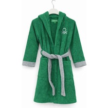 United Colors Of Benetton Yeşil Unisex Çocuk Çocuk Bornozu BE-2814-GR Benetton Çocuk Bornoz