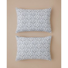 English Home Fiore Mor Renkli 50x70 cm Kolay Ütülenir Yastık Kılıfı 2'li Set