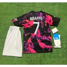 P.s.g 2022/23 Sezonu Kylian Mbappe Eyfel Kuleli Özel Konsept Çocuk Forması 4'lü Set