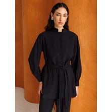 Mizalle Siyah Kadın Tunik M2MZ1030210243