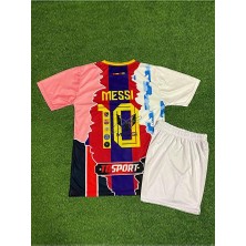 Lionel Messi Tüm Kulüpler Özel Konsept Çocuk Forması