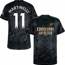 A.r.s.e.n.a.l 2022/23 Sezon Gabriel Martinelli Deplasman Forması (Black)