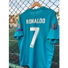 R. Madridd 2017/18 Sezonu Cristiano Ronaldo Röveşata Kısa Kol Nostalji Forması