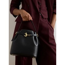 Lauren Ralph Lauren Siyah Kadın Deri El Çantası 431982787001