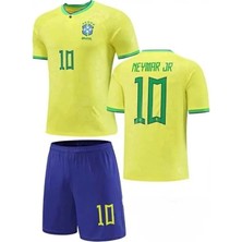 Brezilya 2023 Neymar Jr. Çocuk Forması 3'lü Set