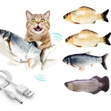 Nemere Ithalat Hareketli Balık Kedi Oyuncağı Şarjlı