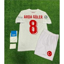 A.r.d.a. G.ü.l.e.r Türkiye Euro 2024 Milli Takımı Beyaz Iç Saha Çocuk Forması 4'lü SET-İZ03