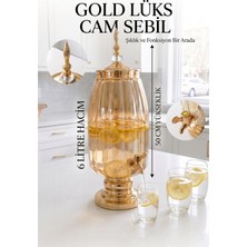 Hometarz Cam Sebil - Yağlık, Şerbetlik, Sürahi - 6 Litre, 50 Cm-4