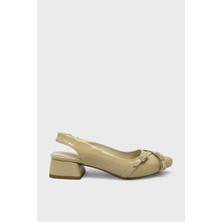 Kanuga Kadın Kısa Topuk Topuklu Ayakkabı Nut Rugan LPA650