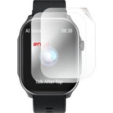 Engo Tecno Watch 3 Active Ekran Koruyucu TPU 2'li Şeffaf