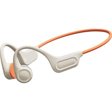 Tekoo Kemik Iletimli Kulaklık - Ipx5 Suya Dayanıklı - 32GB Dahili Hafıza - Spor - Beyaz-Turuncu