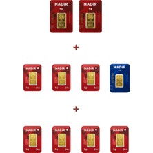 Nadir Gold 24 Ayar 19,5 Gram Altın (2 Ad 5 Gram Altın + 1 Ad 2,5 Gram Altın + 7 Ad 1 Gram Altın )