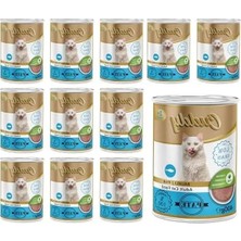 MarkEntegra 400 gr Biftekli Kedi Pate, 12 Adet Set, Besleyici ve Lezzetli