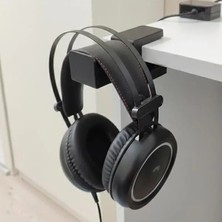 MarkEntegra Siyah Asılabilir Kulaklık Standı, Ergonomik ve Dayanıklı Masa Kenarı