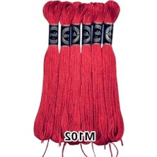 MarkEntegra 6 Adet Airo Muline Nakış Ipi Seti, M102 Renk Seçenekleri