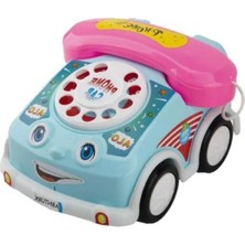 MarkEntegra Pembe Arabalı Retro Çevirmeli Telefon Oyuncak
