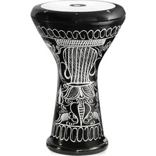 MarkEntegra Büyük Boy Siyah El Işleme Darbuka, Profesyonel Kalite, 5 Numara