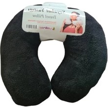 MarkEntegra Koyu Siyah Seyahat Boyun Yastığı, Rahat Uyum Sağlayarak Konforlu Seyahat