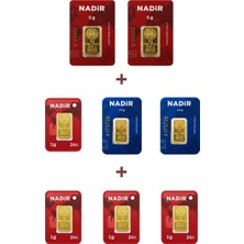 Nadir Gold 24 Ayar 19 Gram Altın (2 Ad 5 Gram Altın + 2 Ad 2,5 Gram Altın + 4 Ad 1 Gram Altın )
