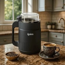 MarkEntegra Siyah Paslanmaz Çelik Bıçaklı Öğütücü, Kompakt ve Kullanışlı Tasarım