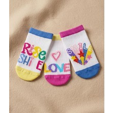 Bross Happy Kız Çocuk 3lü Sneaker Çorap ONL-02770
