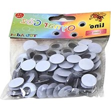 MarkEntegra Büyük Boy Oynar Gözler, 15 Mm, 50 Adet Paket