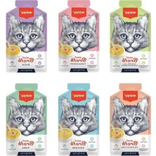 MarkEntegra Karışık Aromalı Kedi Çorbası (50GR x 6 Adet) Sıvı Kedi Ödülü