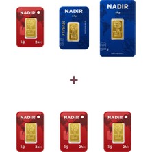 Nadir Gold 24 Ayar 16,5 Gram Altın (1 Ad 10 Gram Altın + 1 Ad 2,5 Gram Altın + 4 Ad 1 Gram Altın )