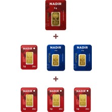 Nadir Gold 24 Ayar 14 Gram Altın (1 Ad 5 Gram Altın + 2 Ad 2,5 Gram Altın + 4 Ad 1 Gram Altın )