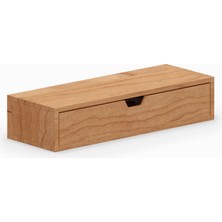 Desna Tek Katlı Tek Çekmeceli Dolap - Kiraz | 34 cm x 12.1 cm x 7.2 cm | Woodsaka